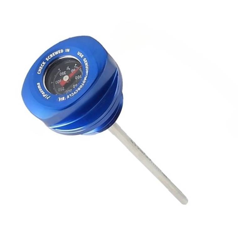 Motorrad Ölmessstab Temperatur Motor Ölstandsanzeige Kappe Für Straße Für König Für FLHR Für Sp&ecial 2017-24 Ölthermometer(Color6) von WYHJIUY