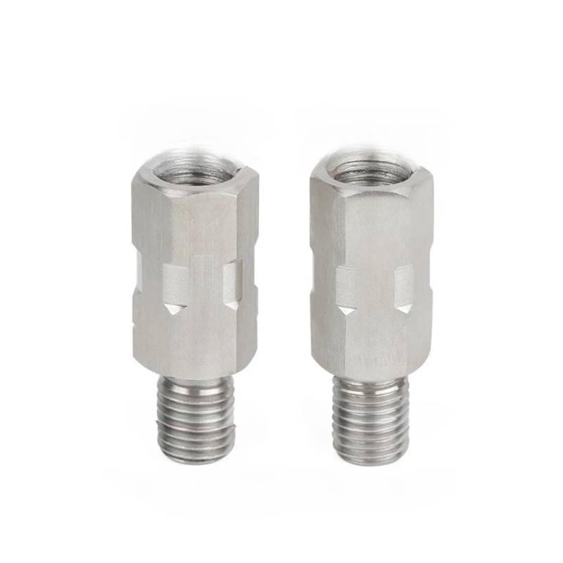 Motorrad Spiegel Adapter M10 Im Uhrzeigersinn Rückspiegel Schraube Gewinde Adapter Verlängerung Stahl Schrauben 10mm Erhöhen Lenkerhalterung(TYPEA Clockwise M10x1.25 Clockwise) von WYHJIUY