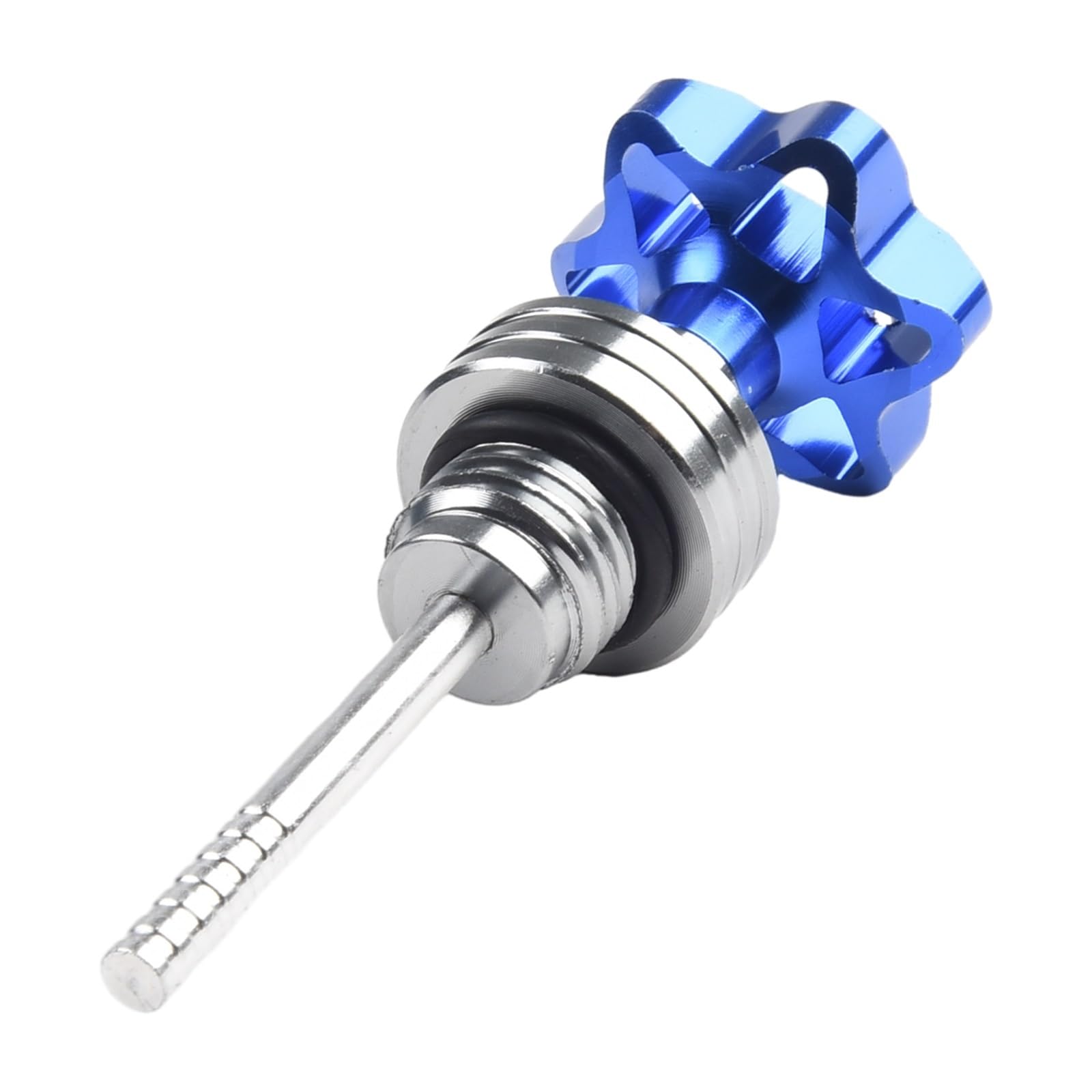 Motorrad Universell Motor Zubehör Ölmessstab Kappe Motor Kurbelgehäuse Ölstandsanzeige Ölmessstab Einfülldeckel Für Roller Ölthermometer(Blue) von WYHJIUY