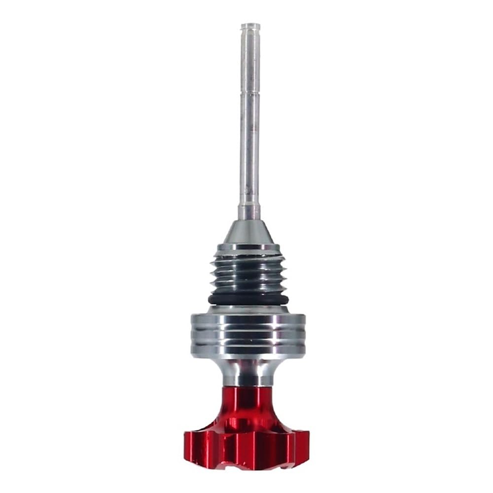 Motorrad Zubehör Motorölmessstab Einfülldeckel Ölmessstab Ölstandsanzeige Meter Für GY6 Für BWS Für 125CC Ölthermometer(Red) von WYHJIUY
