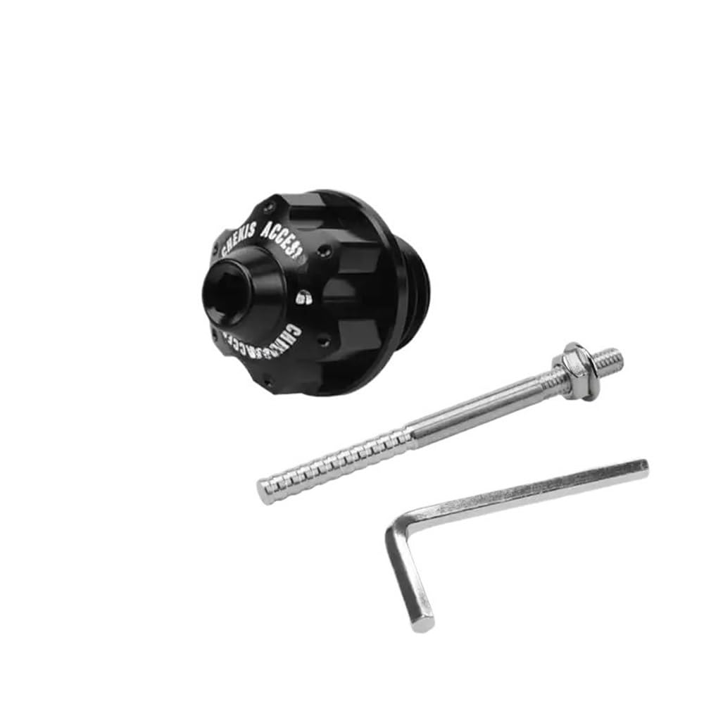 Motorrad Zubehör Motorölmessstab Ölstandsanzeige Ölstandsanzeige Ölmessstab Für NMAX 155/125 Ölthermometer(Black) von WYHJIUY