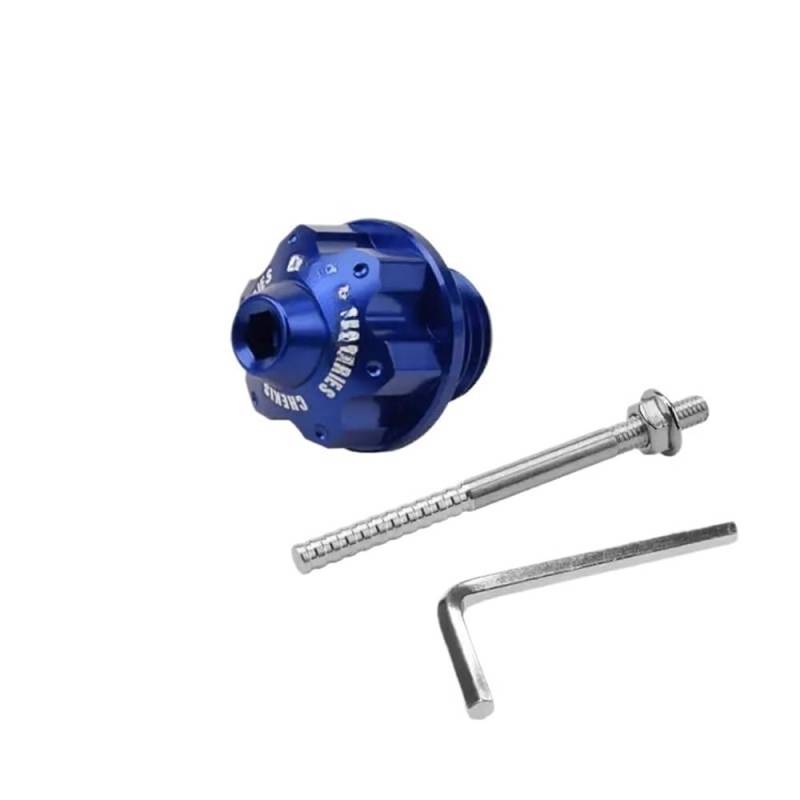 Motorrad Zubehör Motorölmessstab Ölstandsanzeige Ölstandsanzeige Ölmessstab Für NMAX 155/125 Ölthermometer(Blue) von WYHJIUY