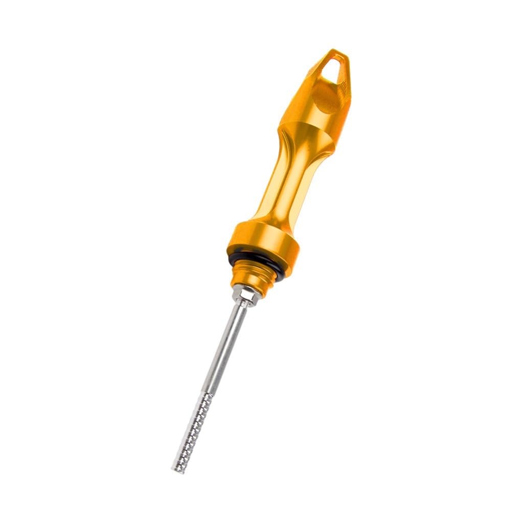 Motorrad Zubehör Motoröltank Ölmessstab Füllstandsanzeige Meter Öldeckel Ölstandsanzeige Ölmessstab Für PCX160 Für PCX 160 Ölthermometer(YELLOW) von WYHJIUY