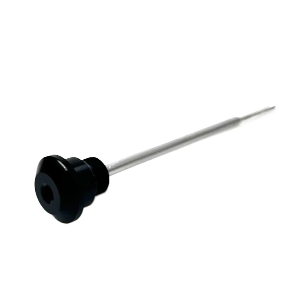 Motorrad Zubehör Ölablass-Messstab Kraftstoffmotor Ölstandsanzeige Messstab Für V&espa Für Spring 150 Für Sprint 150 Ölthermometer(Black-LOGO) von WYHJIUY