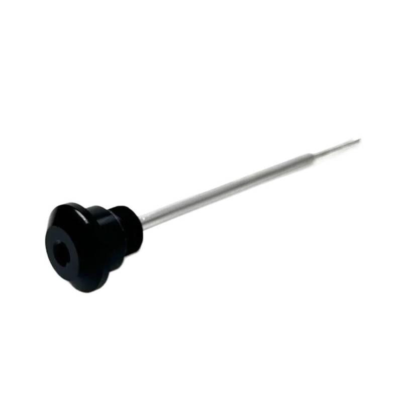 Motorrad Zubehör Ölablass-Messstab Kraftstoffmotor Ölstandsanzeige Messstab Für V&espa Für Spring 150 Für Sprint 150 Ölthermometer(Black-LOGO) von WYHJIUY