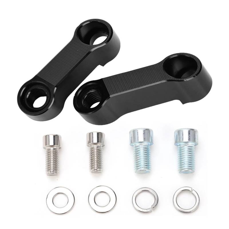 Spiegel Adapter Spiegel Riser Rückspiegel Extender 10mm 8mm Motorrad Rückspiegel Adapter Kit Riser Mount Extender Lenkerhalterung von WYHJIUY