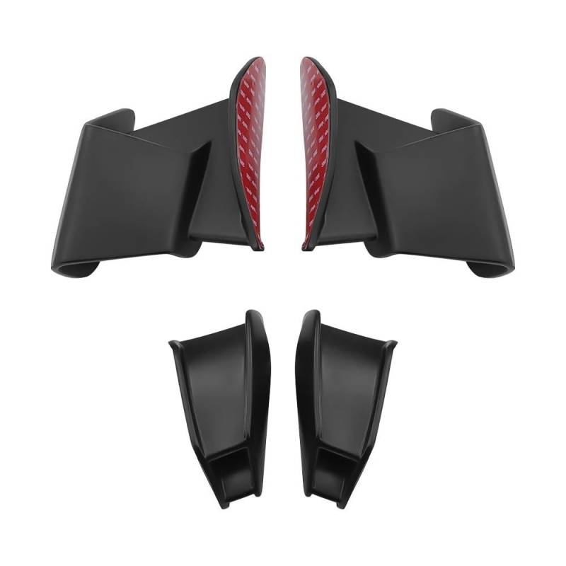 WYHJIUY 2024 Verkleidung Fixed Wing Für K&awasaki Für ZX-6R Für ZX-636 Für ZX6R Für ZX 6R Motorrad Zubehör Modifizierte Winglet Gugel 4 Stück Winglet Spoilerlippe von WYHJIUY