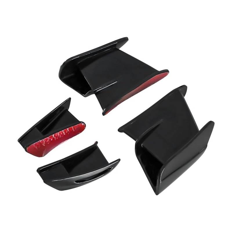 WYHJIUY 2024 Verkleidung Fixed Wing Für K&awasaki Für ZX-6R Für ZX-636 Für ZX6R Für ZX 6R Motorrad Zubehör Modifizierte Winglet Gugel 4 Stück Winglet Spoilerlippe von WYHJIUY
