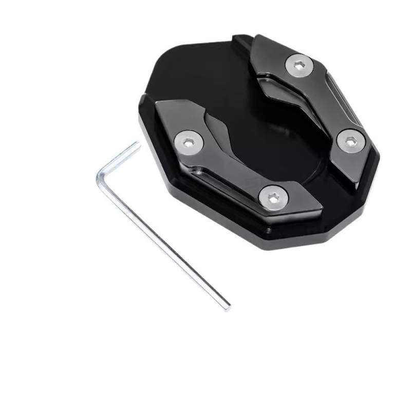 WYHJIUY Auflagvergrößerung Pad Aluminiumlegierung Motorrad Fahrrad Ständer Extender Fuß Seiten Ständer Verlängerung Pad Stützplatte Vergrößerte Basis von WYHJIUY