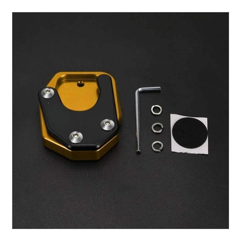 WYHJIUY Auflagvergrößerung Pad FÜR CB150R FÜR CB300R FÜR CB300F FÜR CBR500R FÜR CB400 FÜR CB600F FÜR CB900F Fuß Seite Stehen Pad Platte Ständer Enlarger Erweiterung von WYHJIUY