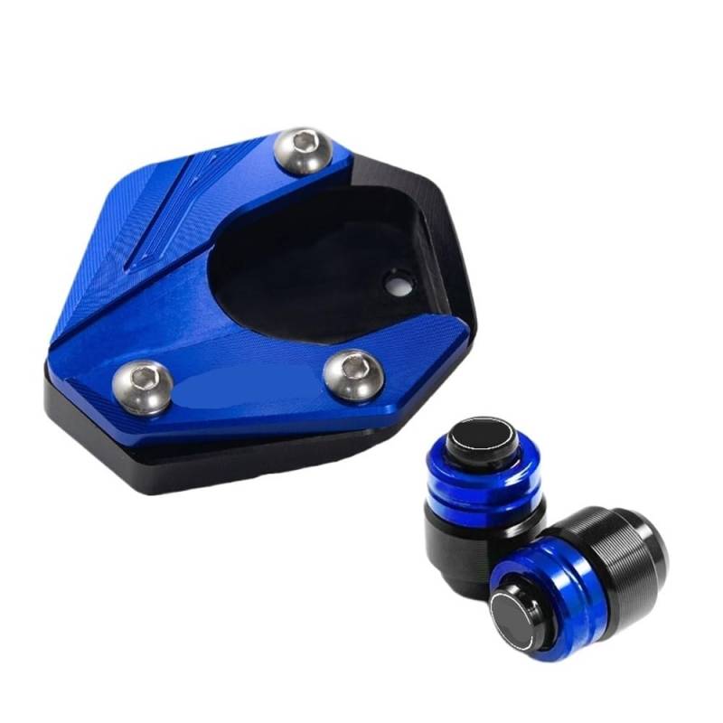 WYHJIUY Auflagvergrößerung Pad Für CBR650R Für CBR650F Für CBR 650R Für CBR500R 2013-2023 2024 Motorrad Reifen Ventil Kappe Ständer Fuß Enlarger Seiten Ständer Verlängerung von WYHJIUY