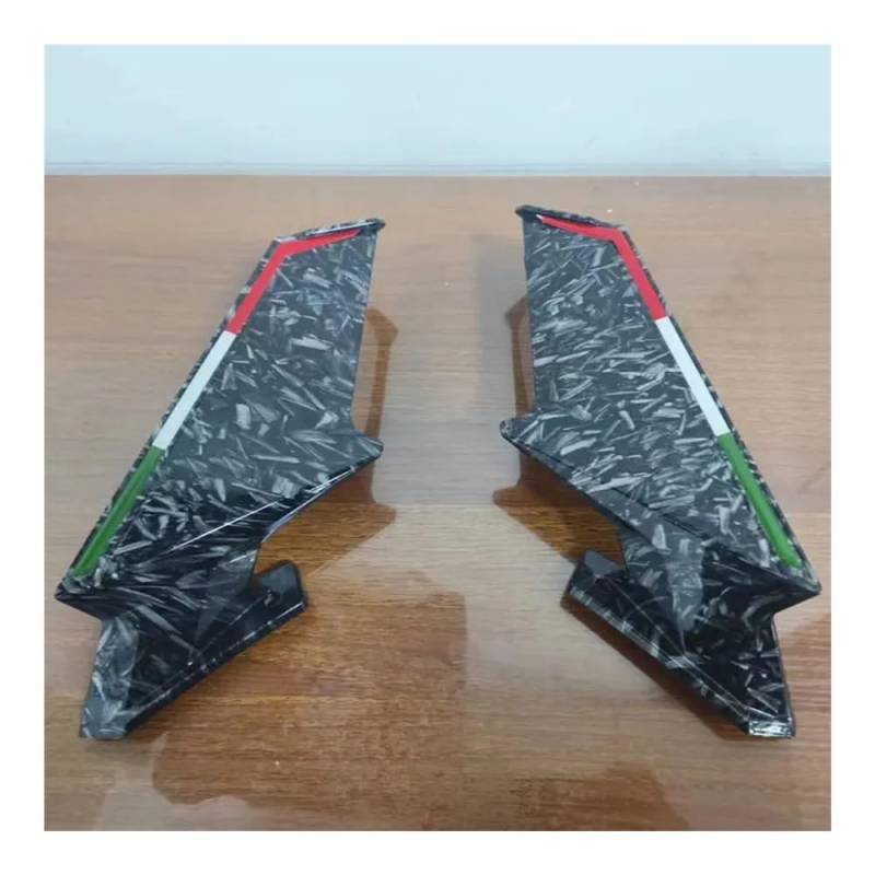 WYHJIUY Für A&prilia Für Tuono V4 1100 2023 2024 Motorrad Spiegel Winglets Aerodynamische Wind Seite Flügel Spoiler Verkleidung Zubehör Winglet Spoilerlippe von WYHJIUY