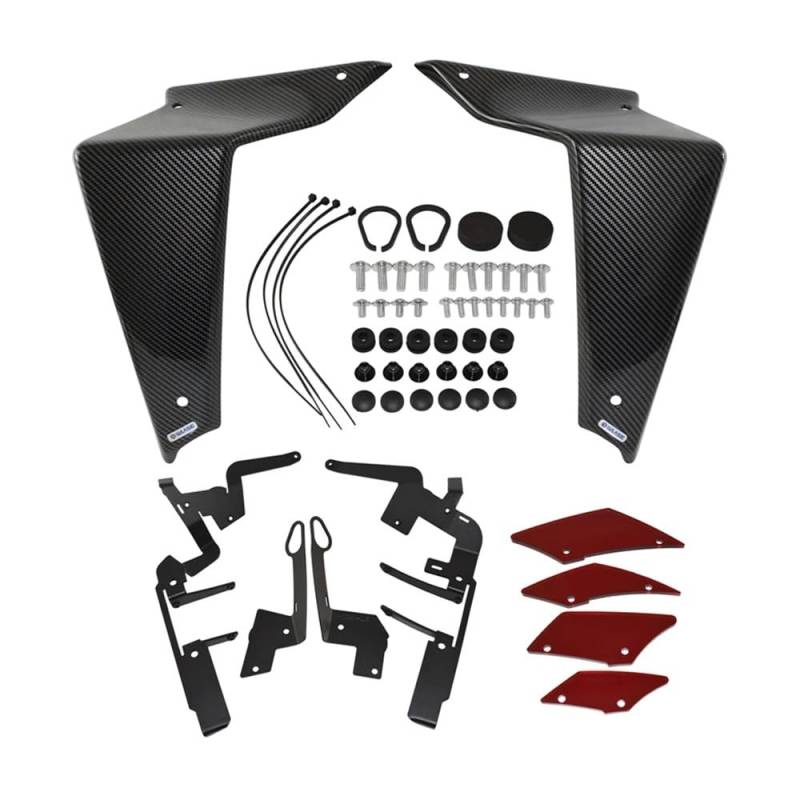 WYHJIUY Für Für MT-09 Für MT09 SP 2021 2022 2023 Front Aerodynamik Seite Spoiler Feste Winglet Verkleidung Flügel Trim Abdeckung Winglet Spoilerlippe von WYHJIUY