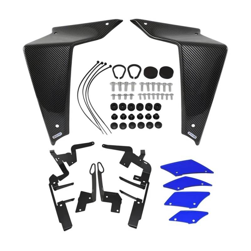 WYHJIUY Für Für MT-09 Für MT09 SP 2021 2022 2023 Front Aerodynamik Seite Spoiler Feste Winglet Verkleidung Flügel Trim Abdeckung Winglet Spoilerlippe von WYHJIUY