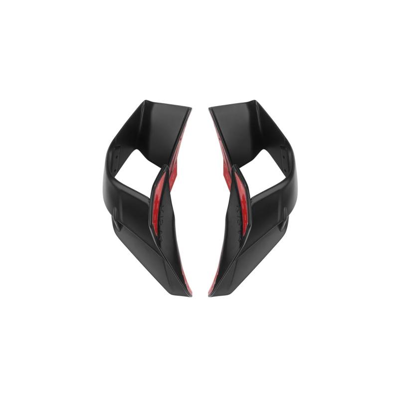 WYHJIUY Für Für YZF R15 Für YZF-R15 V4 2022 2023 Motorrad Verkleidung Teile Fixed Wind Aerodynamische Winglet Windschutzscheibe Spoiler Schwarz Winglet Spoilerlippe von WYHJIUY