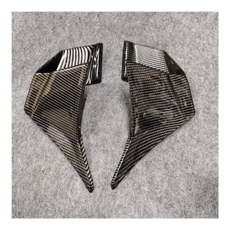 WYHJIUY Für K&awasaki Für Ninja400 2018 2019 2020 2021 2022 2023 Motorrad Festen Wind Flügel Für N&inja 400 Aerodynamische Spoiler Winglets Verkleidung Winglet Spoilerlippe von WYHJIUY