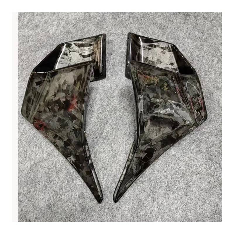 WYHJIUY Für K&awasaki Für Ninja400 2018 2019 2020 2021 2022 2023 Motorrad Festen Wind Flügel Für N&inja 400 Aerodynamische Spoiler Winglets Verkleidung Winglet Spoilerlippe von WYHJIUY
