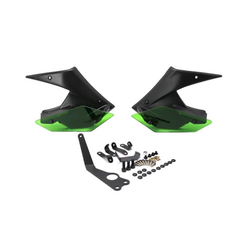 WYHJIUY Für Z900 2020- Motorrad Teile Seite Abtrieb Spoiler Winglet Feste Flügel Winglet Verkleidung Flügel Für K&awasaki Z 900 2021 Winglet Spoilerlippe von WYHJIUY
