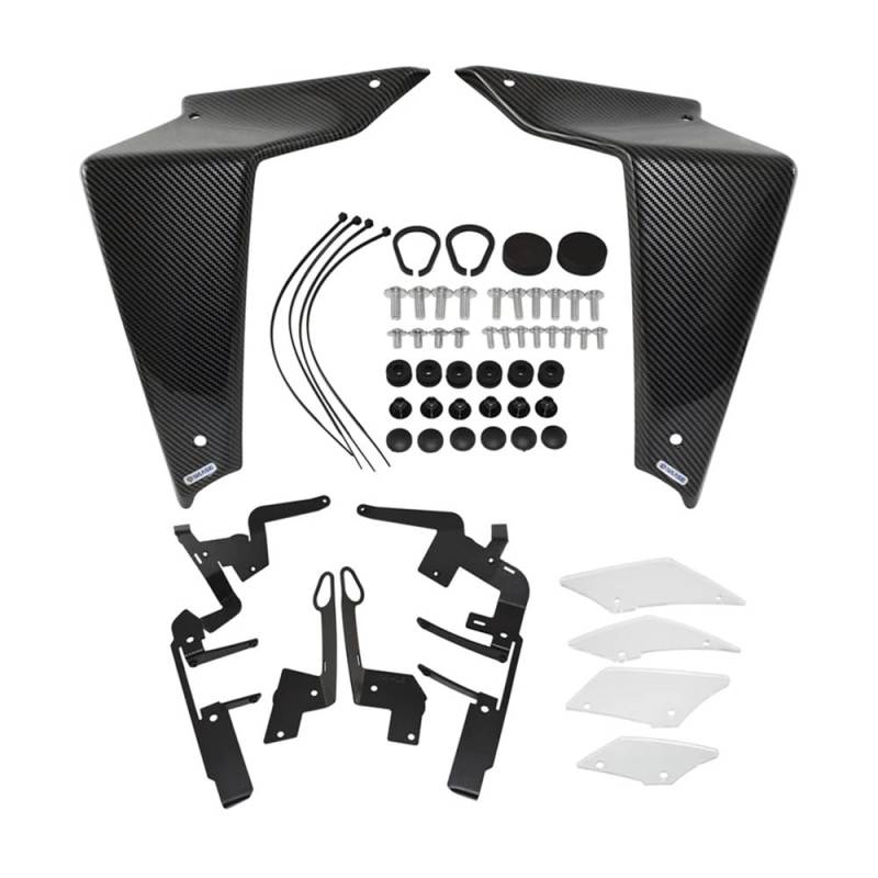 WYHJIUY Motorrad Front Aerodynamik Seite Spoiler Feste Winglet Verkleidung Flügel Trim Abdeckung Für Für MT-09 Für MT09 SP 2021 2022 2023 Winglet Spoilerlippe von WYHJIUY