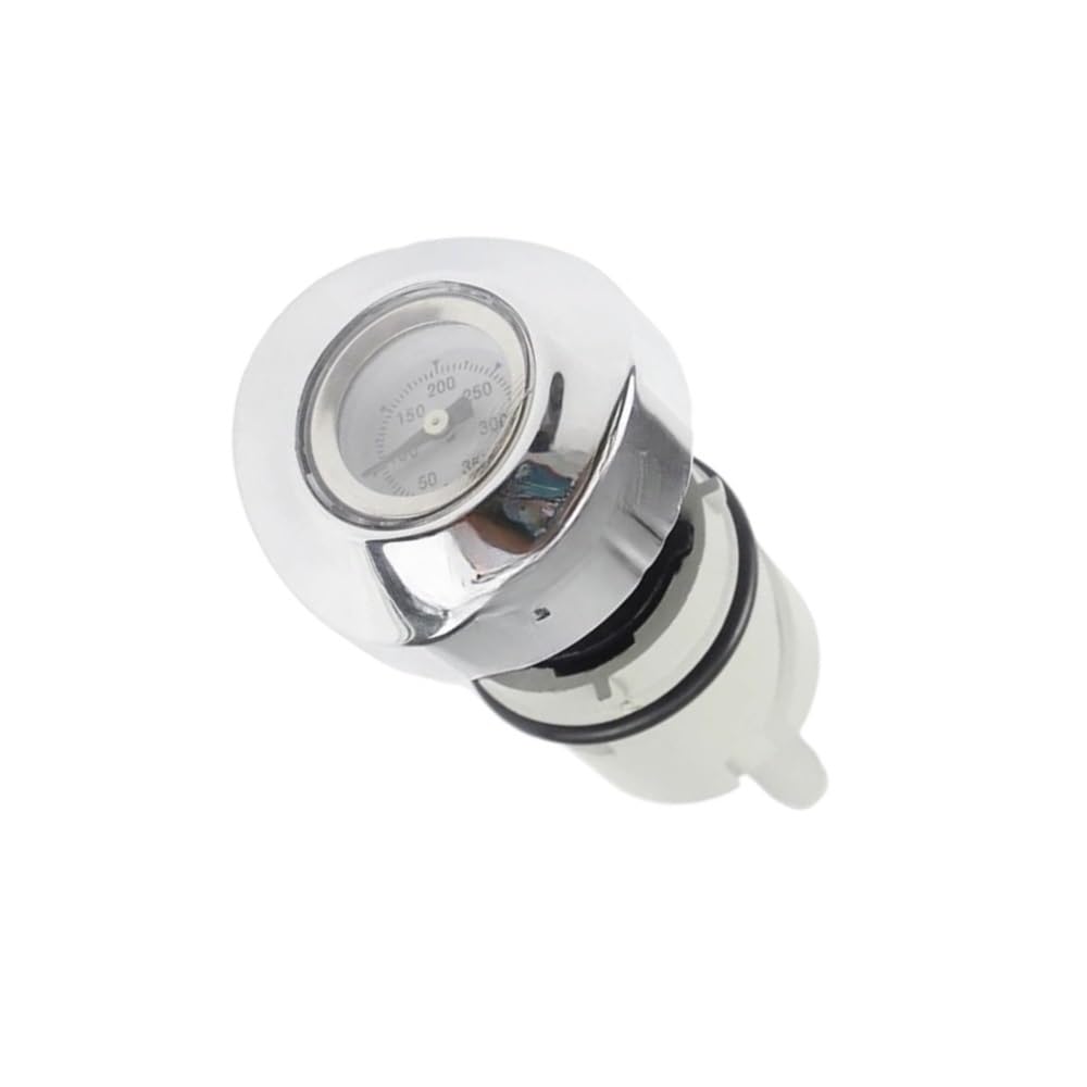 WYHJIUY Motorrad Motor Ölmessstab Tankdeckel Öl Temperatur Temp Guage Für Sportster Für XL883 Für XL1200 2010-2019 Ölthermometer(Chrome White face) von WYHJIUY