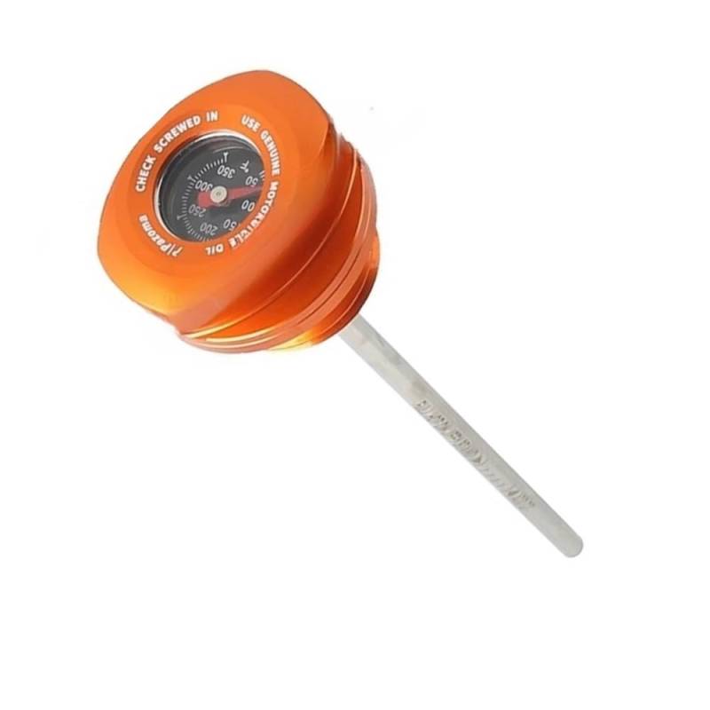 WYHJIUY Motorrad Ölmessstab Temperatur Motor Ölstandsanzeige Kappe Für Straße Für König Für FLHR Für Sp&ecial 2017-24 Ölthermometer(Color445) von WYHJIUY