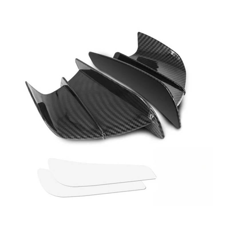 WYHJIUY Verkleidung Seite Winglet Aerodynamische Flügel Deflektor Spoiler Für S&uzuki Für HA&YABUSA Für GSX-R1000 Für S1000 Für GSX-R750 Für GSX-R600 Winglet Spoilerlippe von WYHJIUY