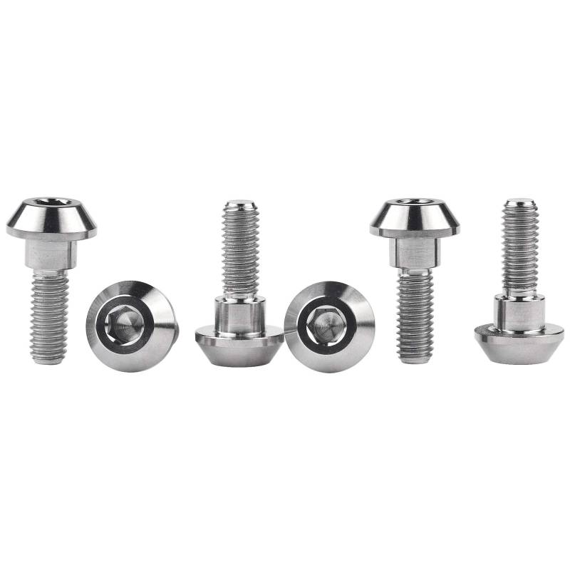 Titan-Bremsscheiben-Schraube M6 x 20 mm für Suzuki GSXR Yamaha R1 R6 YZF 6 Stück (normales Titan) von Wanyifa