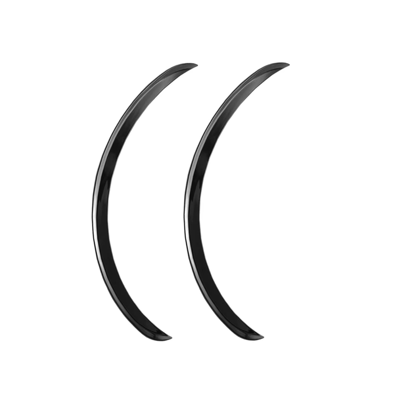 Auto Schmutzfänger 2Pc Auto LKW Körper Kotflügel Gummi Rad Bögen Augenbraue Lip Anti Scratch Streifen Aufkleber Schmutzfänger Schutz Universal Carbon Trim(Black 32cm) von WYLWSHA