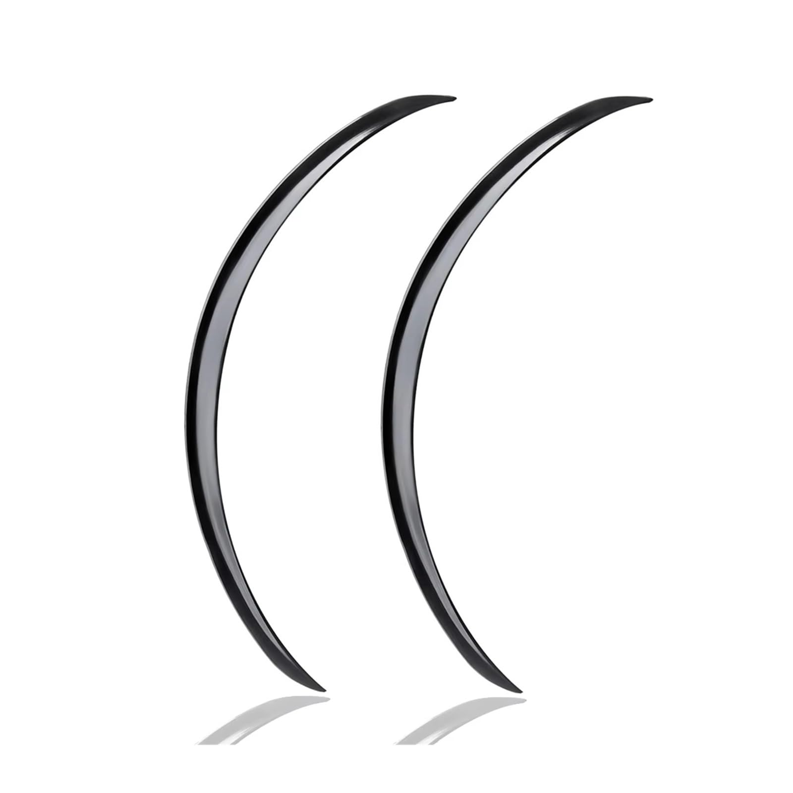 Auto Schmutzfänger 2Pc Auto LKW Körper Kotflügel Gummi Rad Bögen Augenbraue Lip Anti Scratch Streifen Aufkleber Schmutzfänger Schutz Universal Carbon Trim(Black 73cm) von WYLWSHA