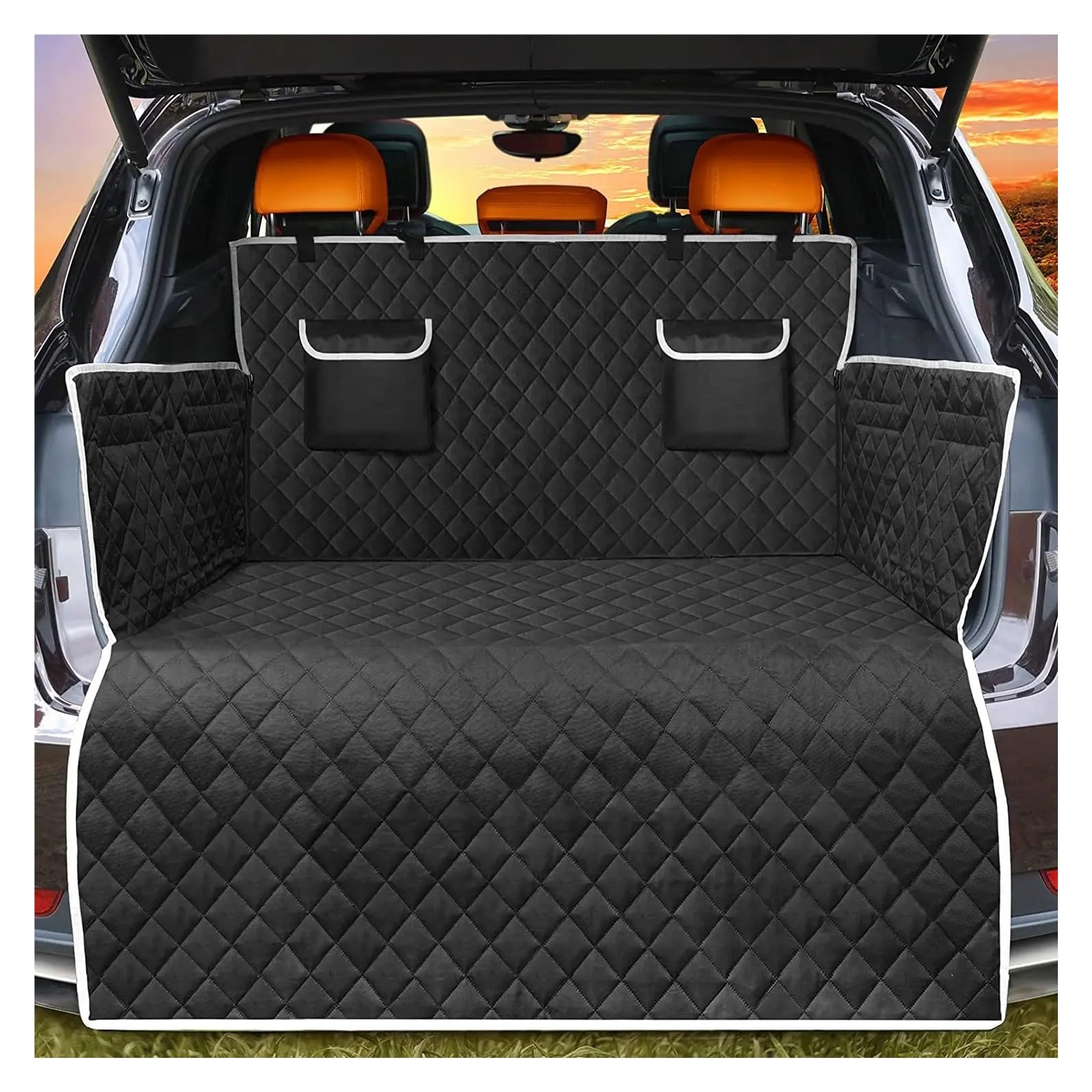 Kofferraumwanne Schutzmatte Auto 180X103 Sitzbezug wasserdichte Haustier Reiseträger Hängematte Auto Rücksitz Schutzmatte Auto Kofferraummatten von WYLWSHA