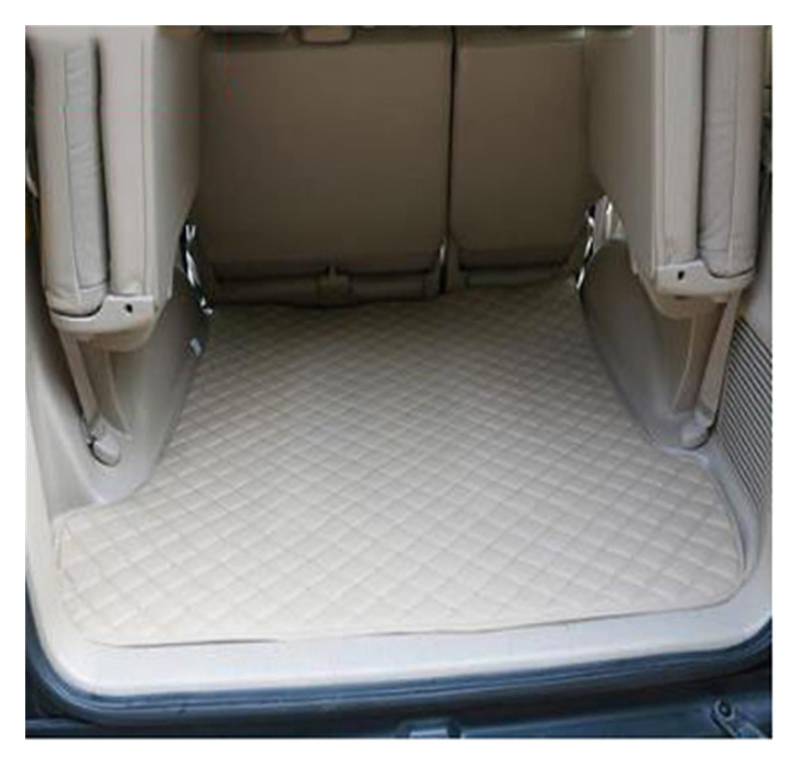 Kofferraumwanne Schutzmatte Auto-Kofferraum-Bodenmatten-Teppiche Für Toyota Für Land Für Cruiser Für Prado 120 Für FJ120 2003 2004 2005 2006 2007 2008 2009 Auto Kofferraummatten(Beige) von WYLWSHA