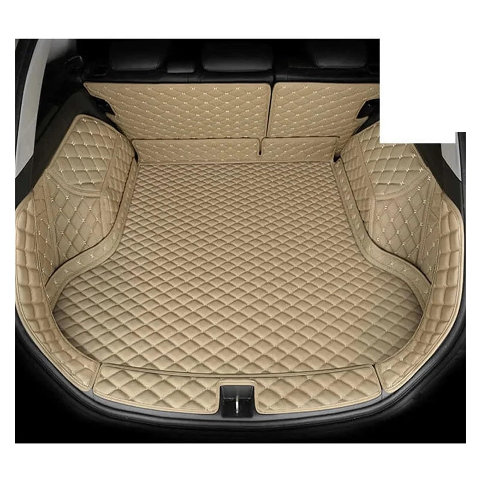 Kofferraumwanne Schutzmatte Auto Kofferraum Matte Cargo-Liner Zubehör Innen Boot Für Hyundai Für Tucson 2015 2016 2017 2018 2019 2020 Auto Kofferraummatten(Bronze Yellow) von WYLWSHA