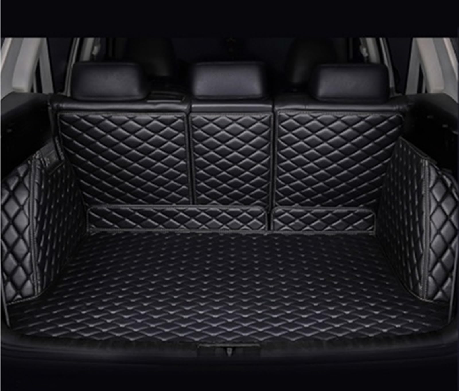 Kofferraumwanne Schutzmatte Auto-Kofferraum-Matten Cargo-Liner Teppiche Styling Für Für Eclipse Für Cross 2017 2018 2019 2020 Auto Kofferraummatten(All Black) von WYLWSHA