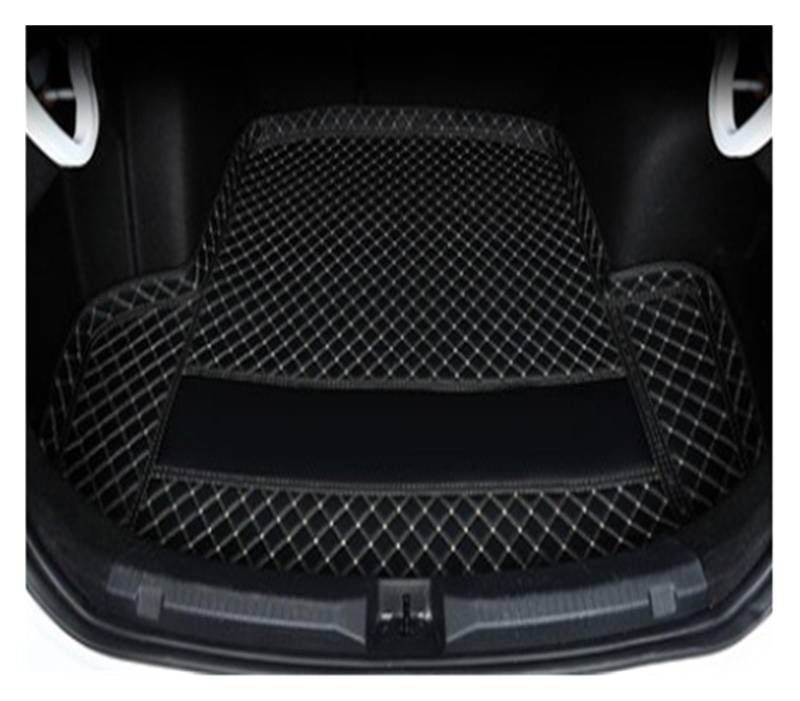 Kofferraumwanne Schutzmatte Auto-Kofferraum-Matten-Pads Auto-Styling-Teppich Auto-Styling-Teppich Für VW Für LaVida Für Plus 2014 2015 2016 2017 2018 2019 2020 Auto Kofferraummatten(1 Black beige) von WYLWSHA
