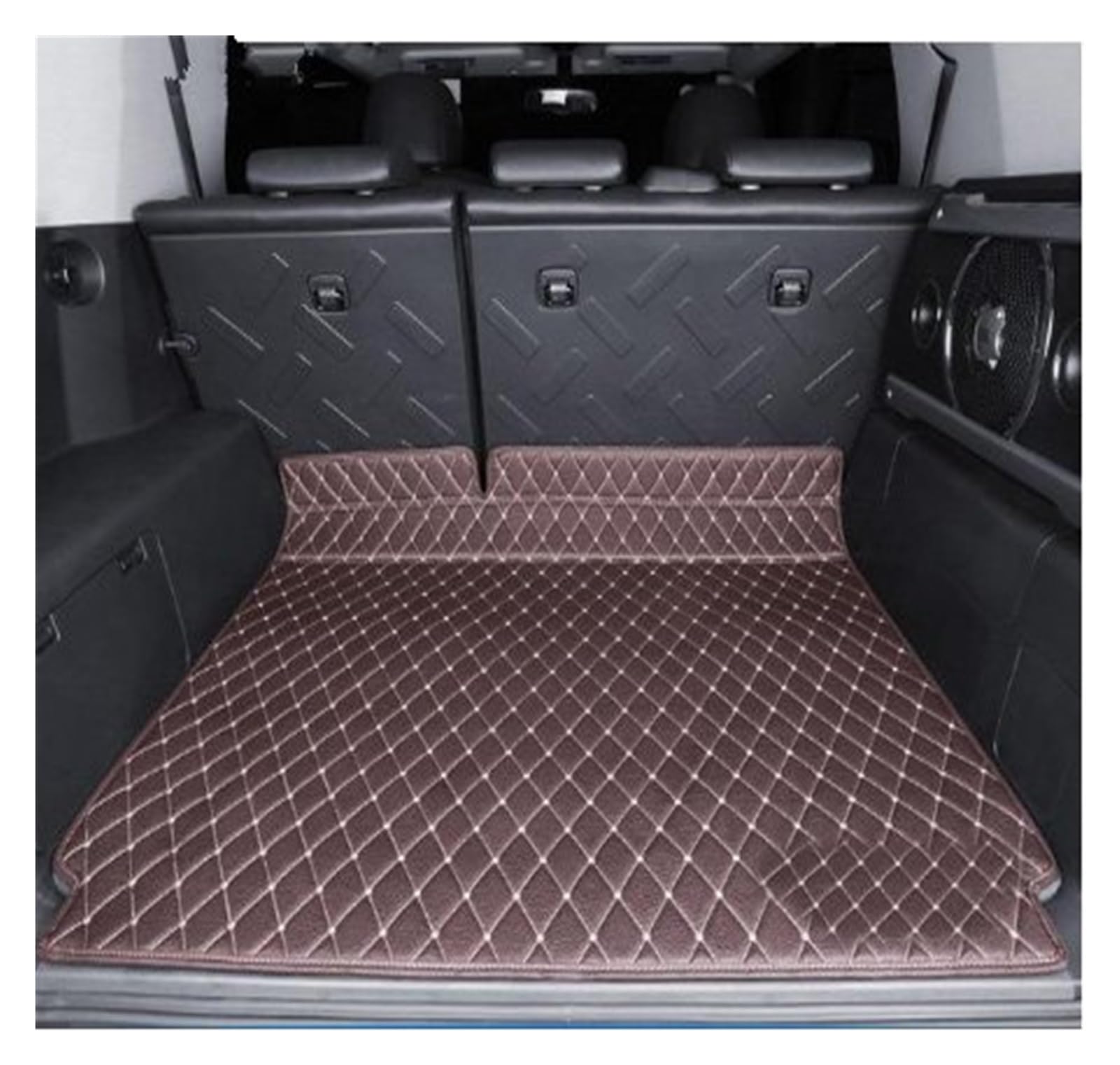 Kofferraumwanne Schutzmatte Auto-Kofferraum-Matten Teppich-Pads Für Toyota Für FJ Für Cruiser 2008 2009 2010 2011 2012 2013 2014 2015 2016 2017 2018 2019 Auto Kofferraummatten(1 Coffee) von WYLWSHA