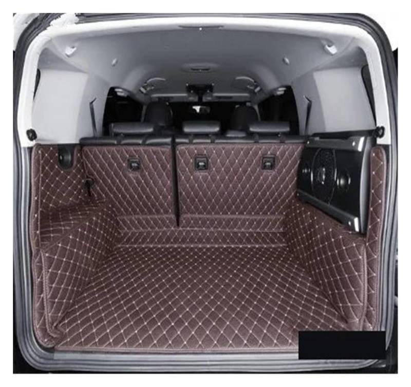Kofferraumwanne Schutzmatte Auto-Kofferraum-Matten Teppich-Pads Für Toyota Für FJ Für Cruiser 2008 2009 2010 2011 2012 2013 2014 2015 2016 2017 2018 2019 Auto Kofferraummatten(Coffee) von WYLWSHA