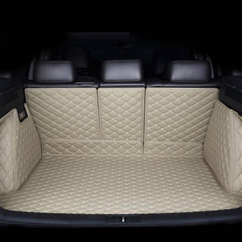 Kofferraumwanne Schutzmatte Auto-Kofferraum-Matten Teppiche Fracht Hinteren Boot Liner Teppiche Abdeckung Innenraum Für Changan Für CS75 2019 2018 Auto Kofferraummatten(Beige) von WYLWSHA