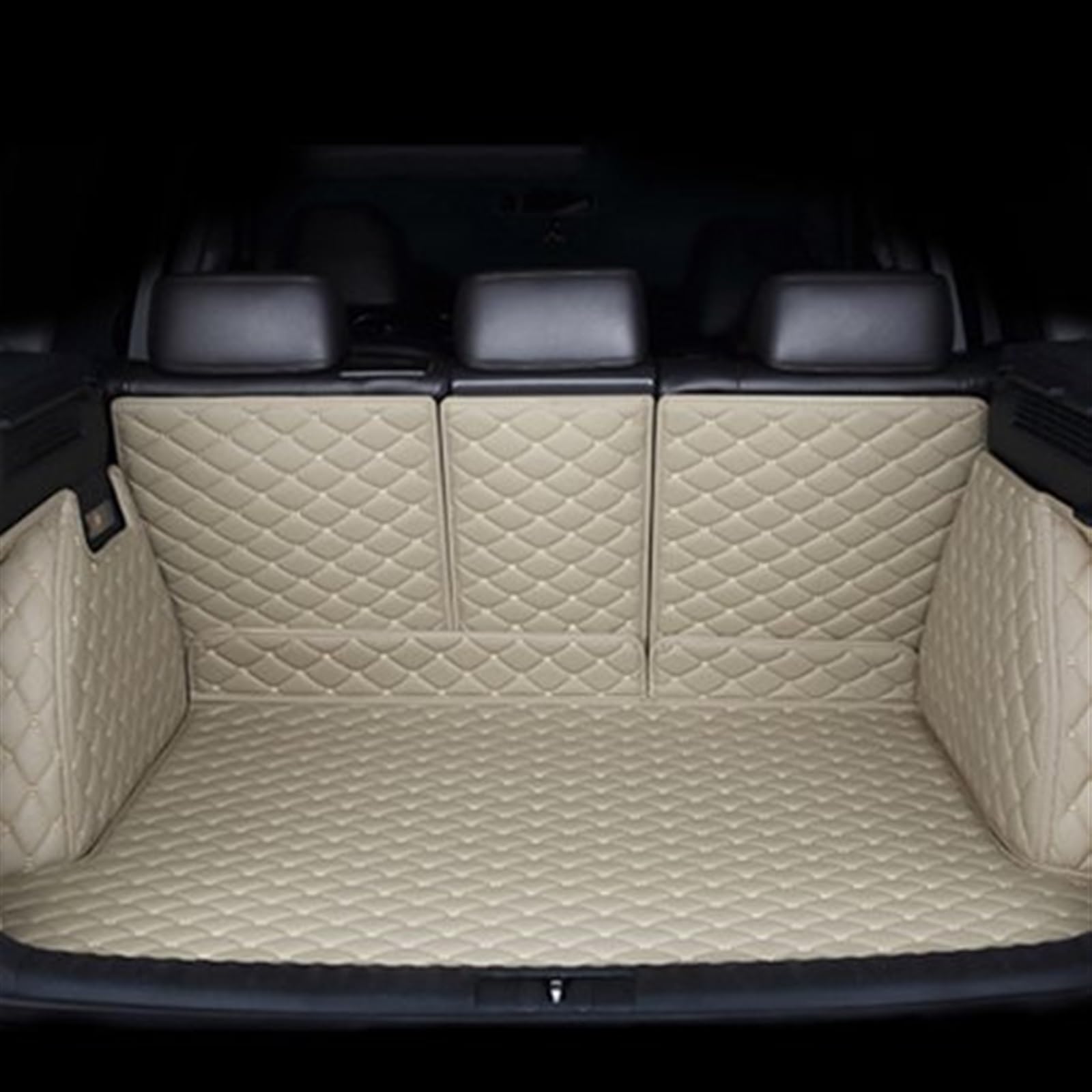 Kofferraumwanne Schutzmatte Auto-Kofferraum-Teppich-Teppiche Matten Auto-Zubehör Matte Teppich Für CR-V Für CRV 2012 2013 2014 2015 Auto Kofferraummatten(Beige) von WYLWSHA