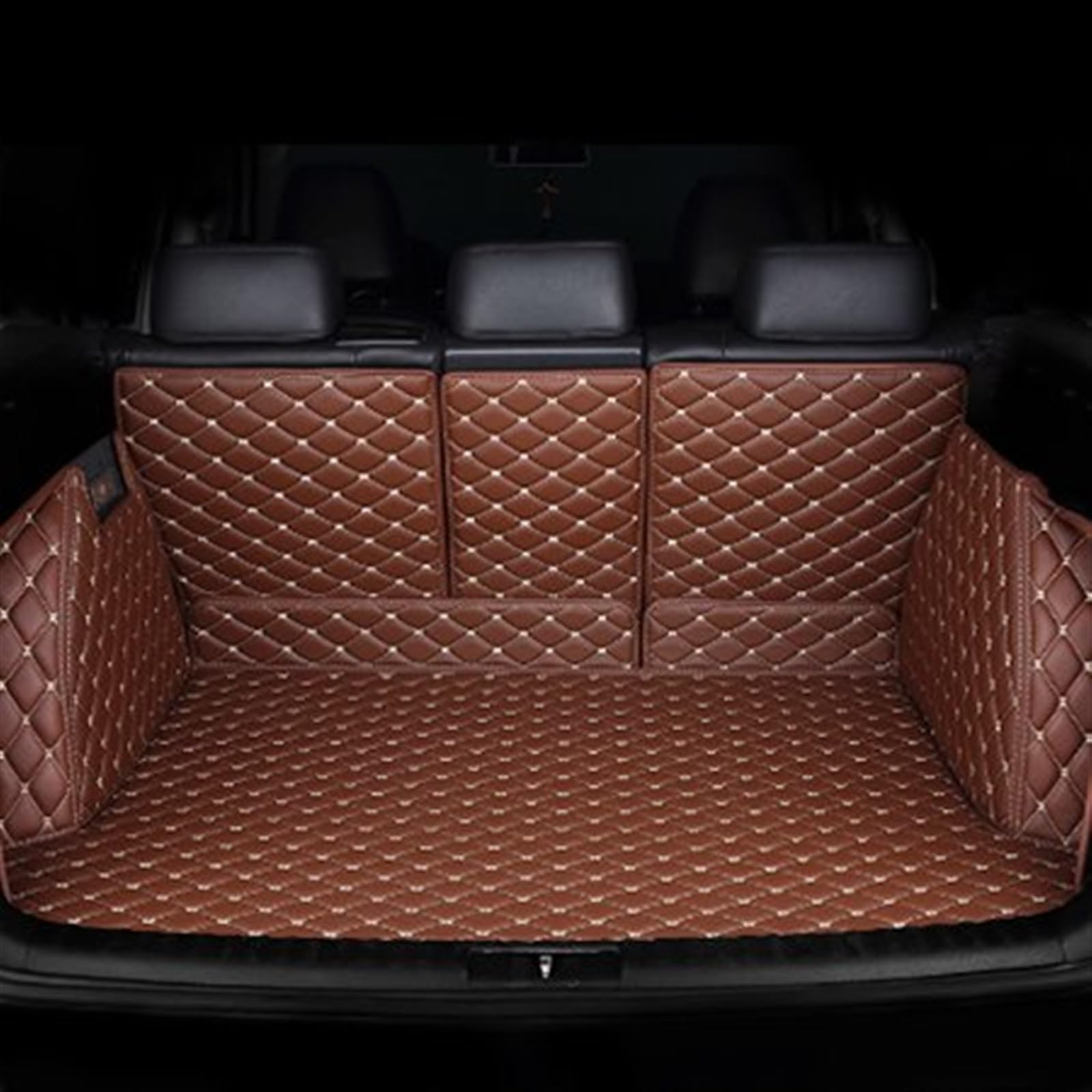 Kofferraumwanne Schutzmatte Auto-Kofferraum-Teppich-Teppiche Matten Auto-Zubehör Matte Teppich Für CR-V Für CRV 2012 2013 2014 2015 Auto Kofferraummatten(Brown) von WYLWSHA
