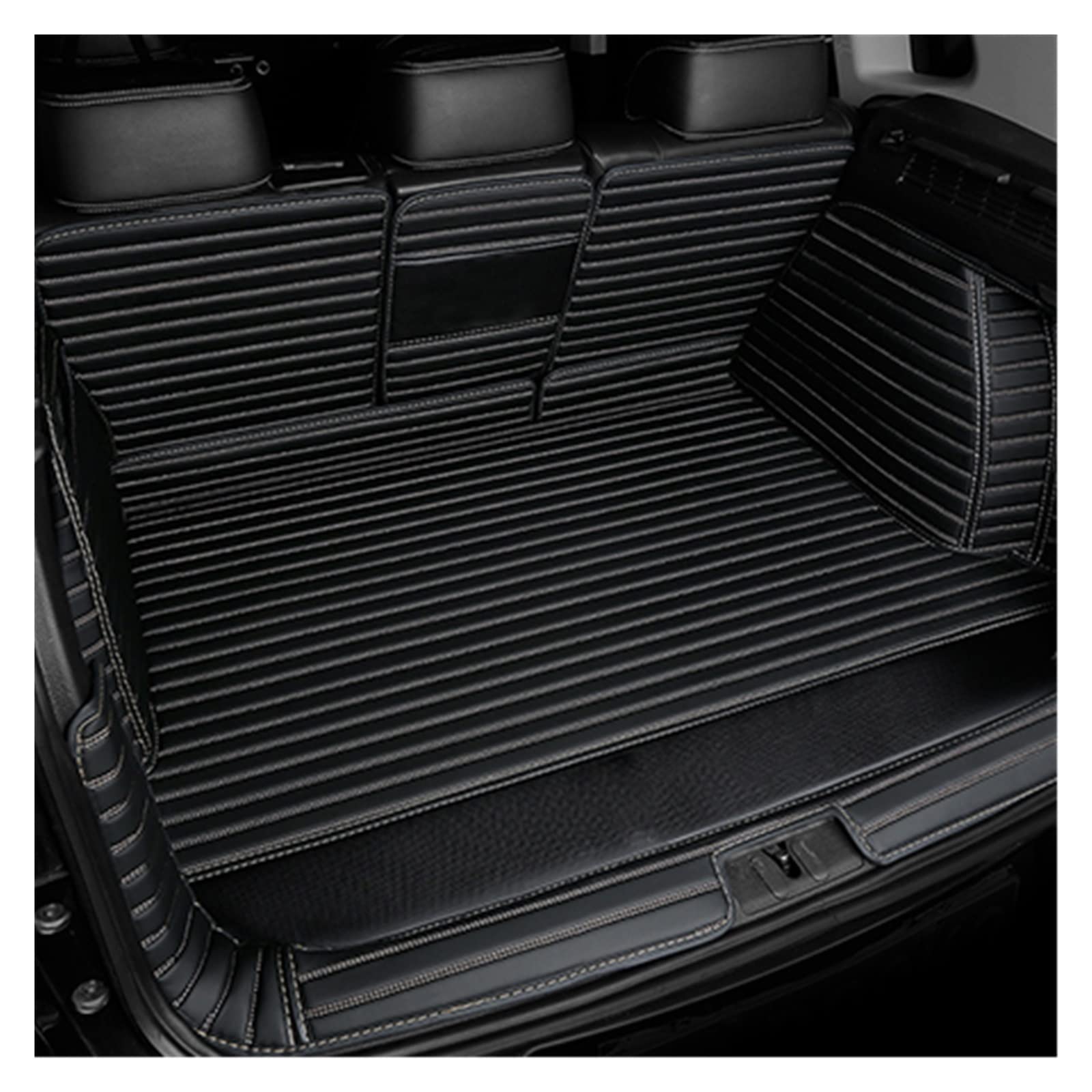 Kofferraumwanne Schutzmatte Auto-Kofferraummatte Boot Cargo Liner Fach Hinteren Kofferraum Gepäck Teppich Pads Für Tesla Für Modell Y 2021 Auto Kofferraummatten(10) von WYLWSHA