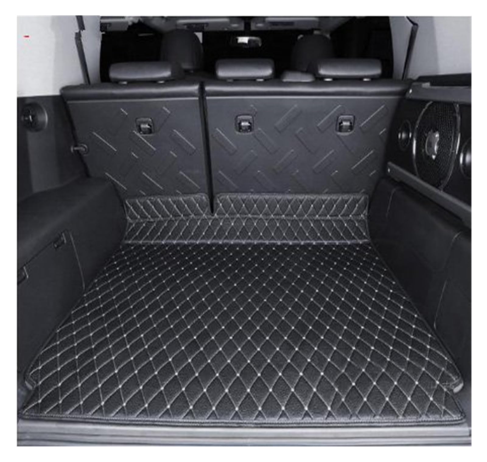 Kofferraumwanne Schutzmatte Auto-Kofferraummatte Cargo-Liner Für Toyota Für FJ Für Cruiser 2008 2009 2010 2011 2012 2013 2014 2015 2016 2017 2018 2019 Auto Kofferraummatten(1 Black beige) von WYLWSHA