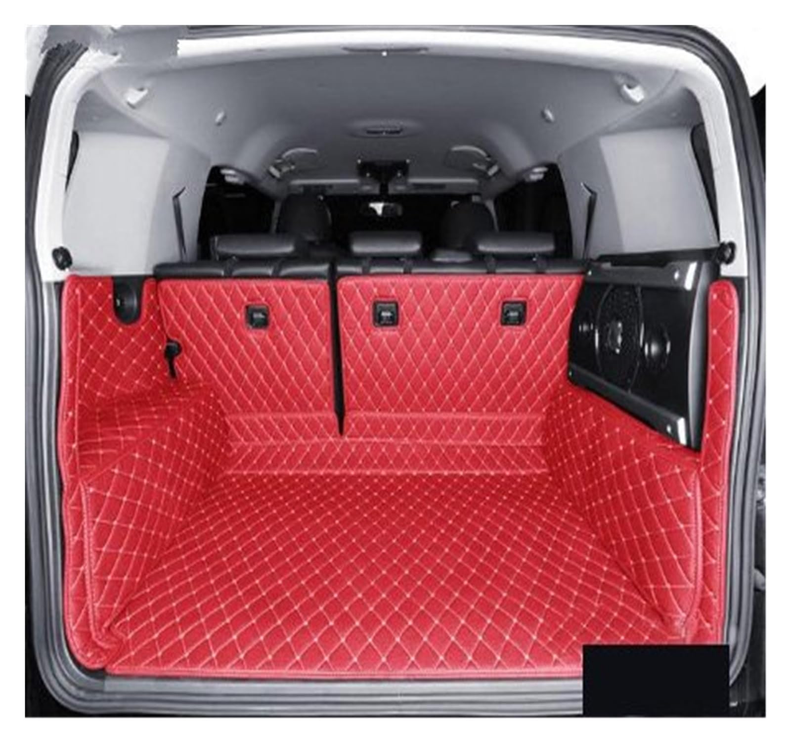 Kofferraumwanne Schutzmatte Auto-Kofferraummatte Cargo-Liner Für Toyota Für FJ Für Cruiser 2008 2009 2010 2011 2012 2013 2014 2015 2016 2017 2018 2019 Auto Kofferraummatten(1 Wine red) von WYLWSHA