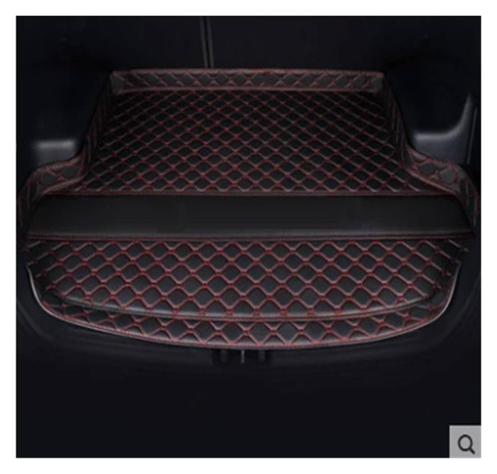 Kofferraumwanne Schutzmatte Auto-Kofferraummatte Cargo-Liner Teppich Innen Für KIA Für Borreed 2008 2009 2010 2011 2012 2013 2014 2015 Auto Kofferraummatten(Black red) von WYLWSHA