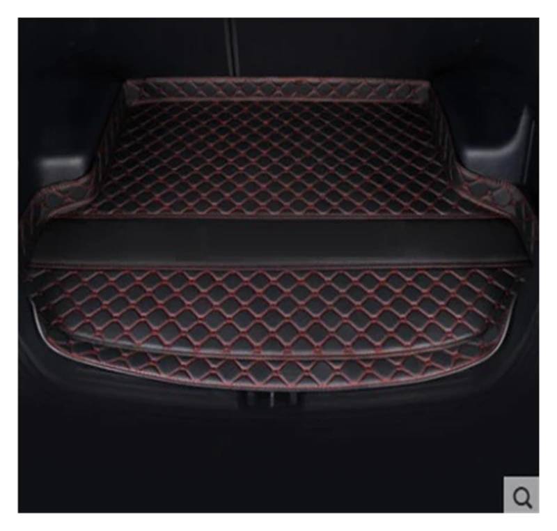 Kofferraumwanne Schutzmatte Auto-Kofferraummatte Cargo-Liner Teppich Innen Für KIA Für Borreed 2008 2009 2010 2011 2012 2013 2014 2015 Auto Kofferraummatten(Black red) von WYLWSHA