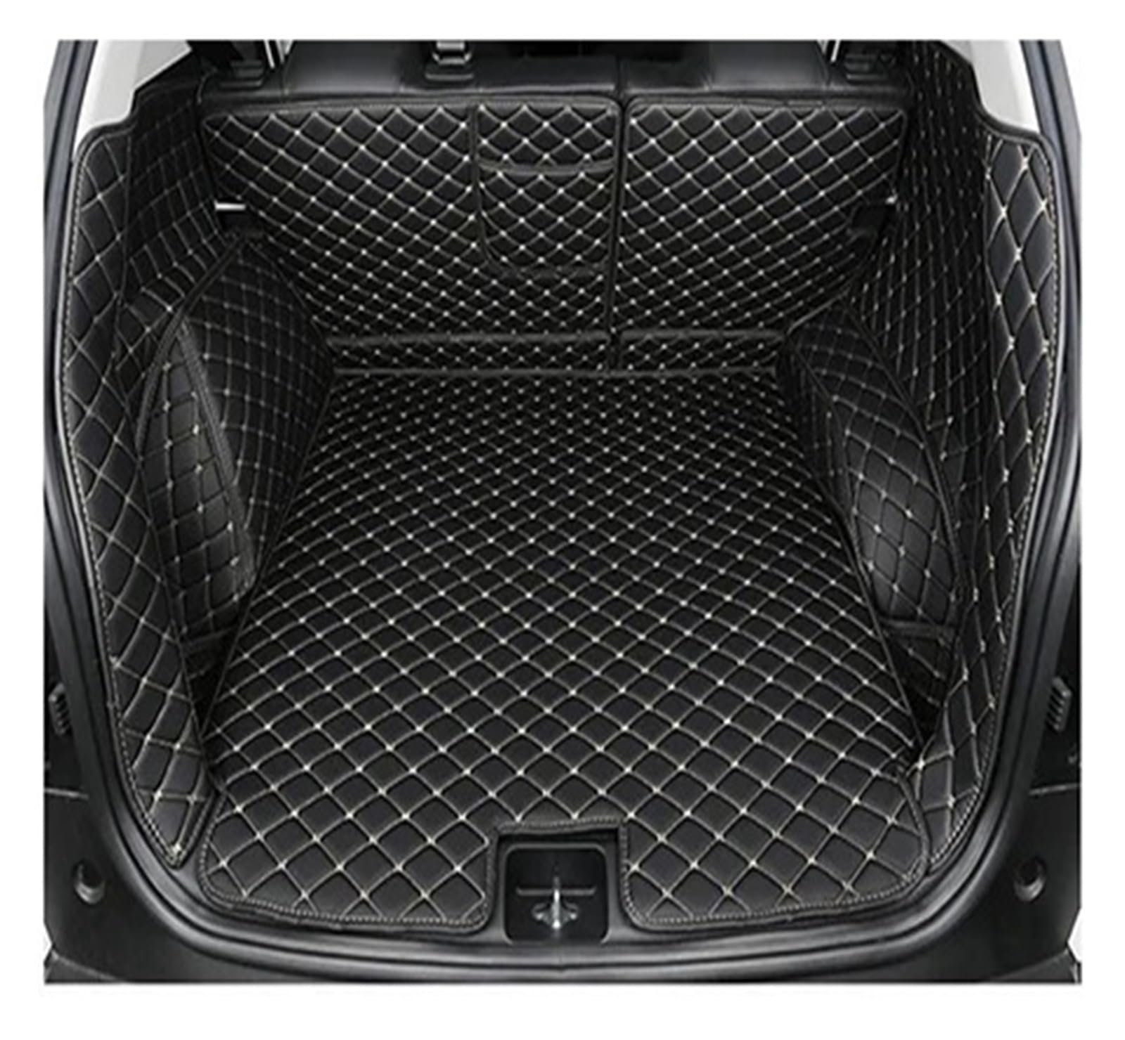 Kofferraumwanne Schutzmatte Auto-Kofferraummatte Cargo-Liner Zubehör Innen Kofferraum Für VW Für ID.4 X Für ID4 Für ID 4 X 2021 2022 2023 Auto Kofferraummatten(Black beige) von WYLWSHA