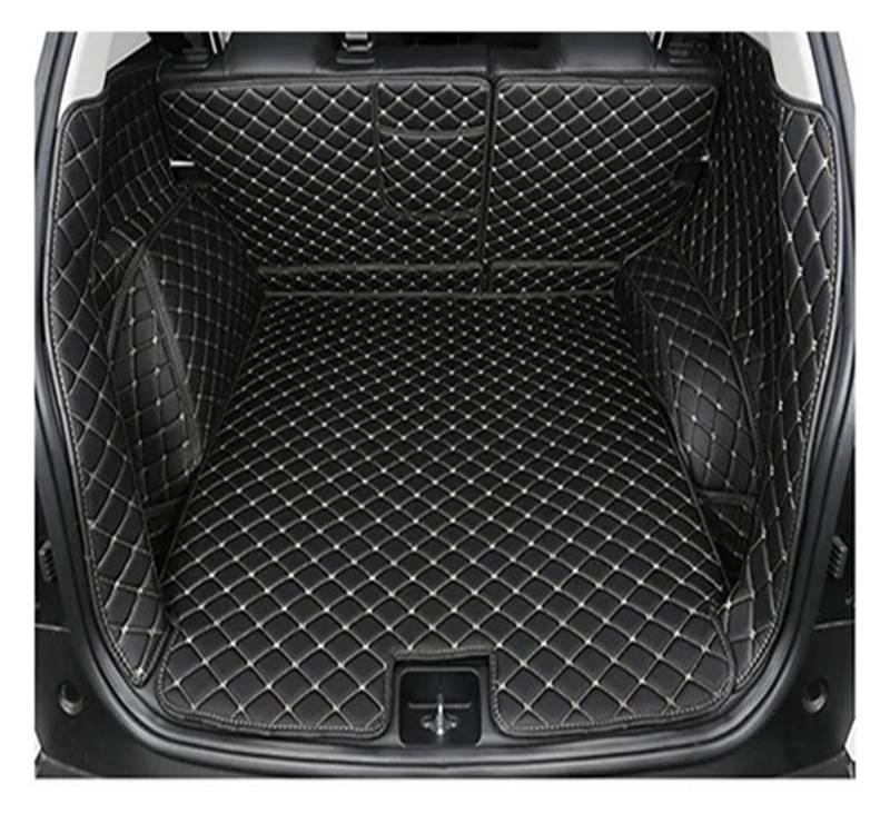 Kofferraumwanne Schutzmatte Auto-Kofferraummatte Cargo-Liner Zubehör Innen Kofferraum Für VW Für ID.4 X Für ID4 Für ID 4 X 2021 2022 2023 Auto Kofferraummatten(Black beige) von WYLWSHA