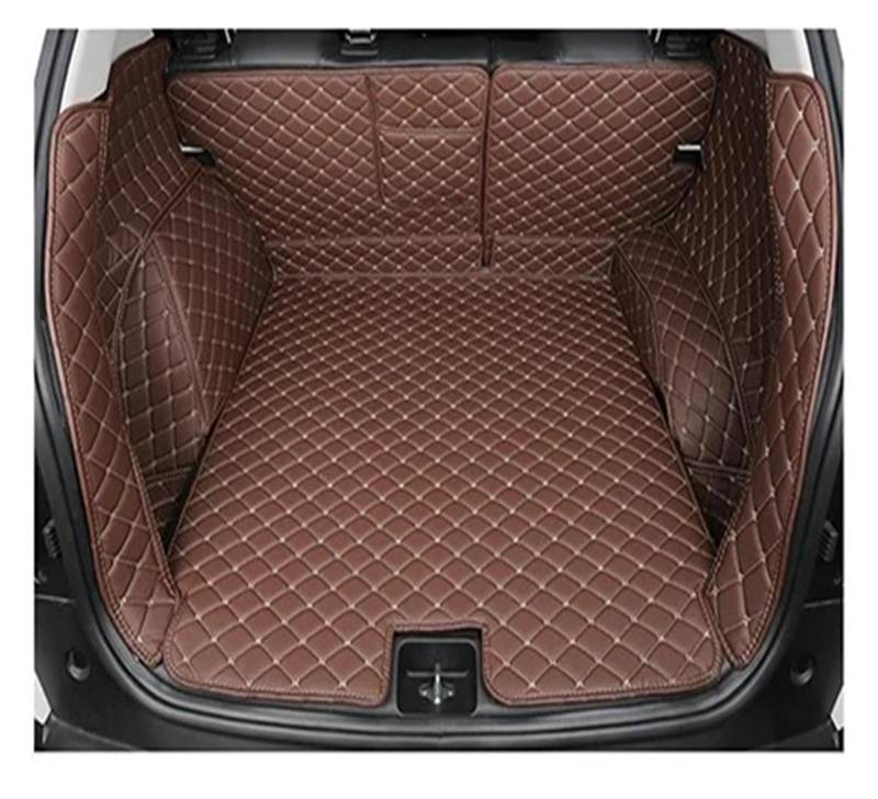 Kofferraumwanne Schutzmatte Auto-Kofferraummatte Cargo-Liner Zubehör Innen Kofferraum Für VW Für ID.4 X Für ID4 Für ID 4 X 2021 2022 2023 Auto Kofferraummatten(Coffee) von WYLWSHA