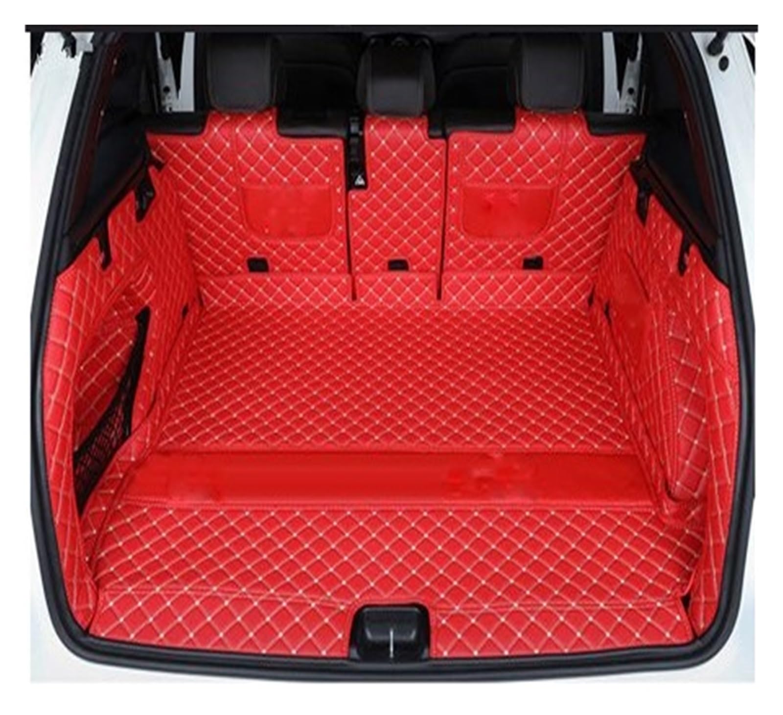 Kofferraumwanne Schutzmatte Auto-Kofferraummatte Kofferraumwanne Ladeboden Teppich Tablettschutz Hunde-/Haustierabdeckungen Für Q5 Für Q5L 2018 2019 Auto Kofferraummatten(Red) von WYLWSHA