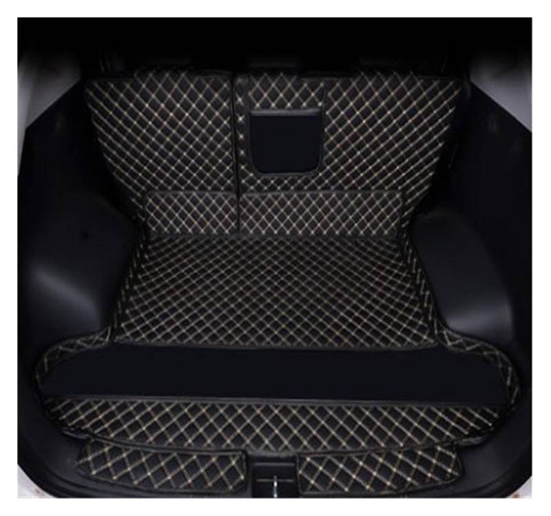 Kofferraumwanne Schutzmatte Auto-Kofferraummatte Modifizierte Boot Cargo Liner Tray Teppich Pads Autoabdeckungen Für Hyundai Für Tucson 2018 2019 Auto Kofferraummatten(B Black beige) von WYLWSHA