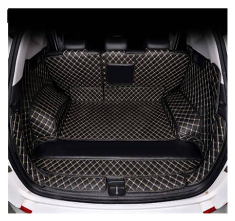 Kofferraumwanne Schutzmatte Auto-Kofferraummatte Modifizierte Boot Cargo Liner Tray Teppich Pads Autoabdeckungen Für Hyundai Für Tucson 2018 2019 Auto Kofferraummatten(Black beige) von WYLWSHA